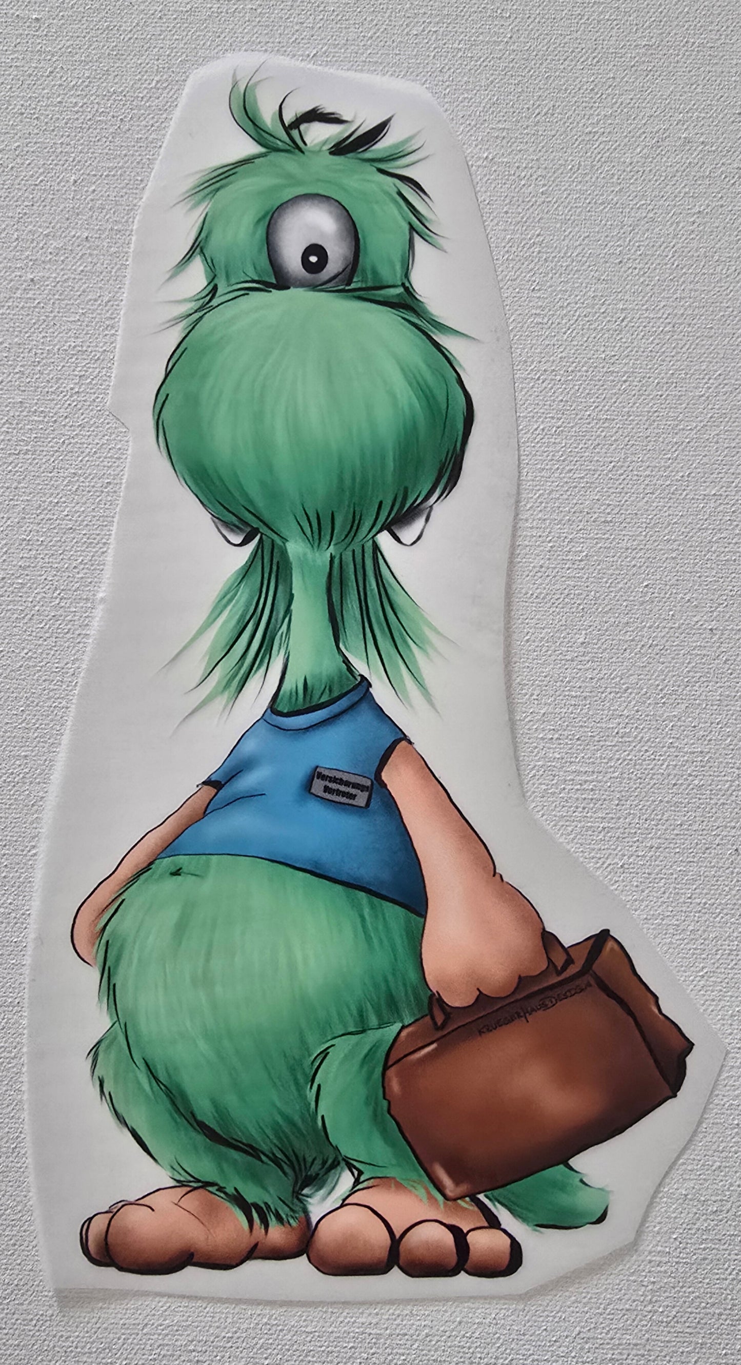 XL Bügelbild Kruegerhausdesign Hast mir gerade noch gefehlt Monster