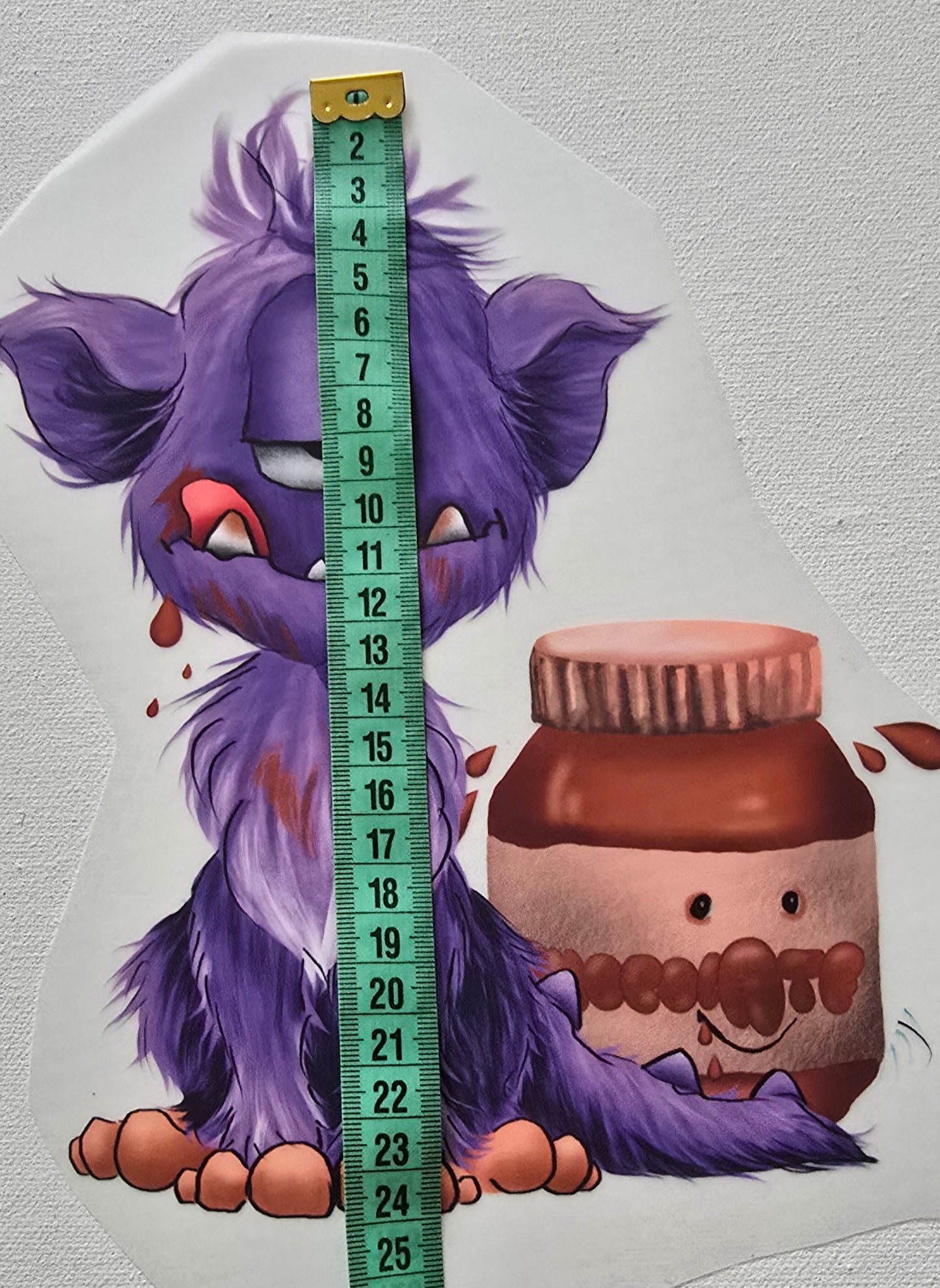 XL Bügelbild Kruegerhausdesign Schokolade  Monster