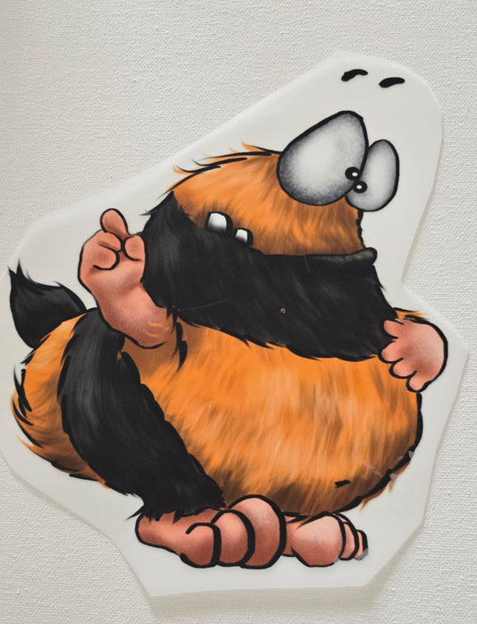 XL Bügelbild Kruegerhausdesign Hummelhüfte  Monster