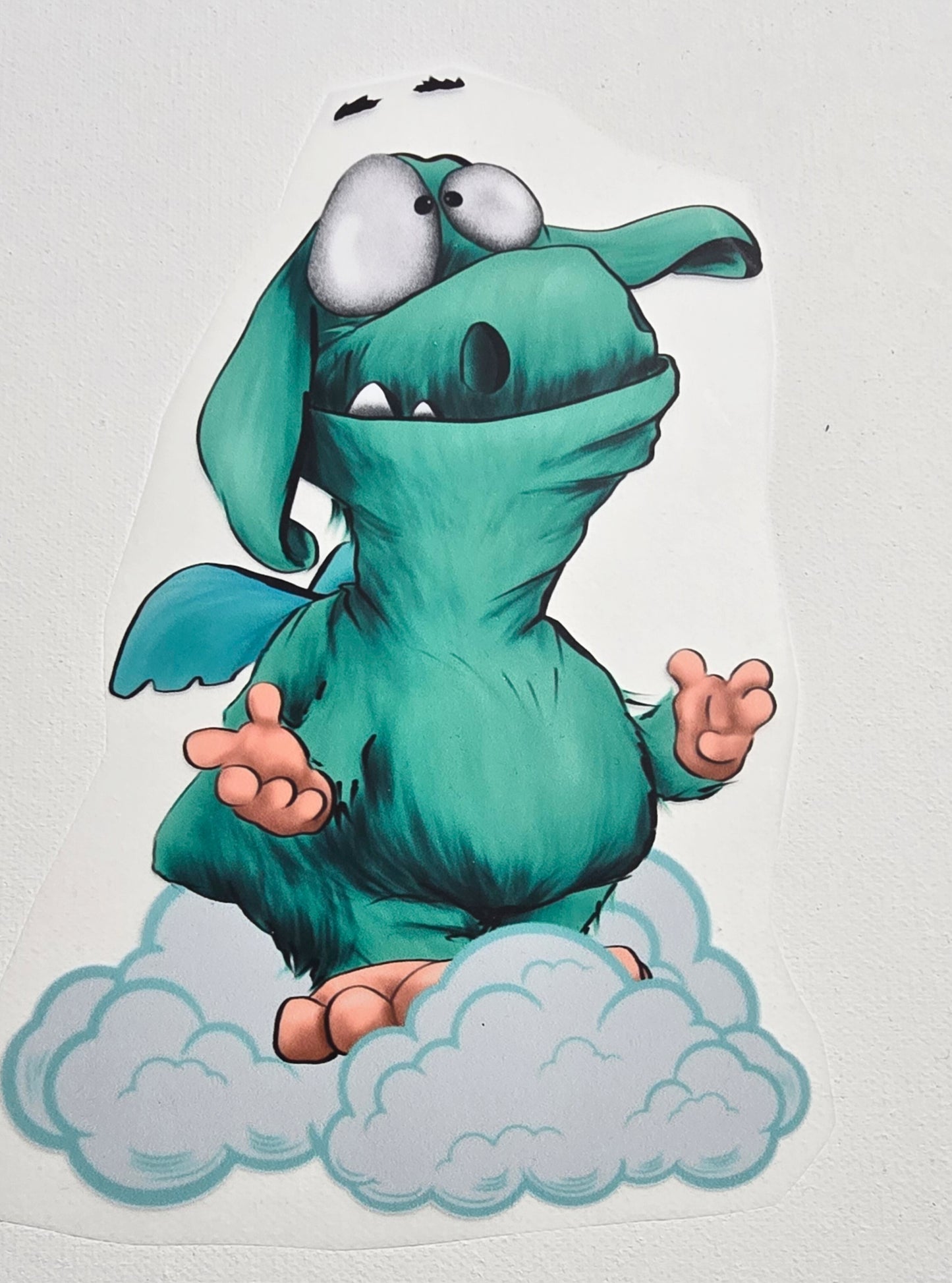 Bügelbild Kruegerhausdesign letzter Gedanke Monster