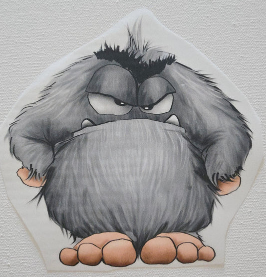 Bügelbild Kruegerhausdesign Horst Guck mich nicht... Monster