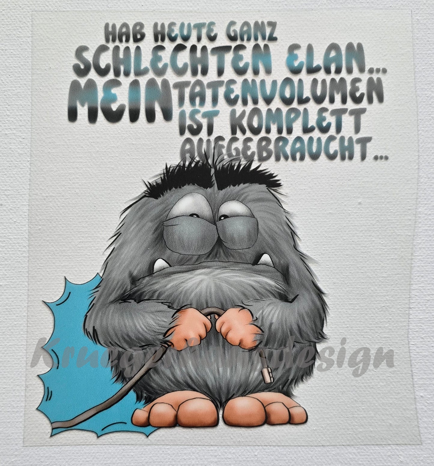 Rub on, UV Folienaufkleber, Monster, Hab heute ganz schlechten Elan... Mein Tatenvolumen ist komplett aufgebraucht...