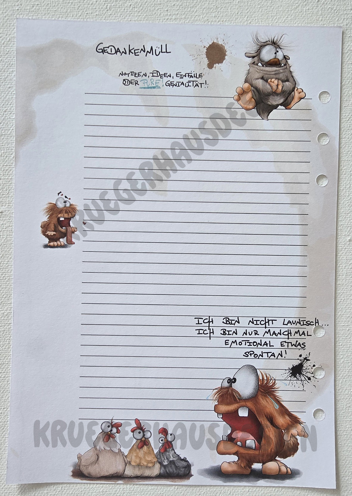 Undatierter Wochenplaner – Journal Refill Design 2 | 12 oder 25 Wochen