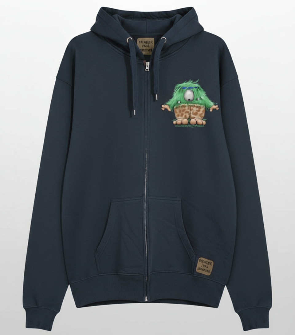 Unisex Hoodie Jacke – Navy Blue | personalisierter Druck