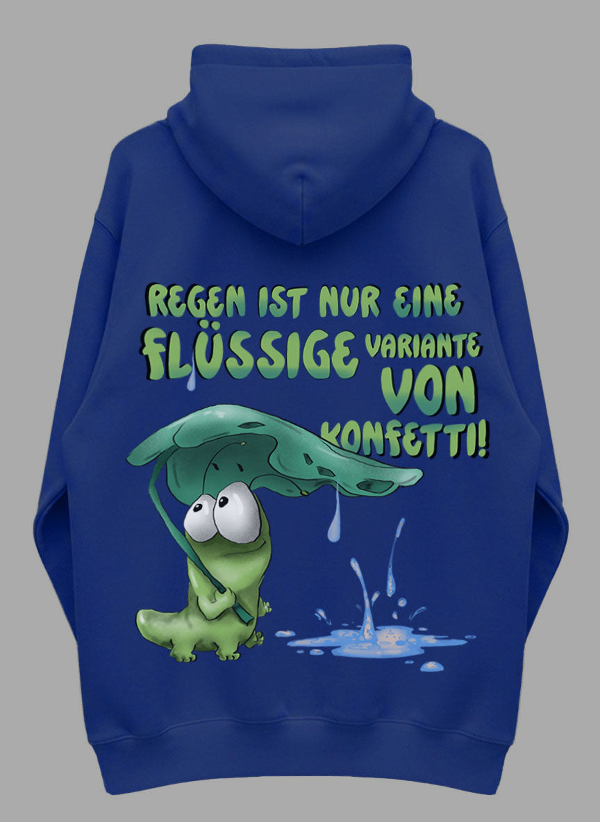 Monster Hoodie Royal Blau Gr. M | Wunschmotiv | FINAL SALE