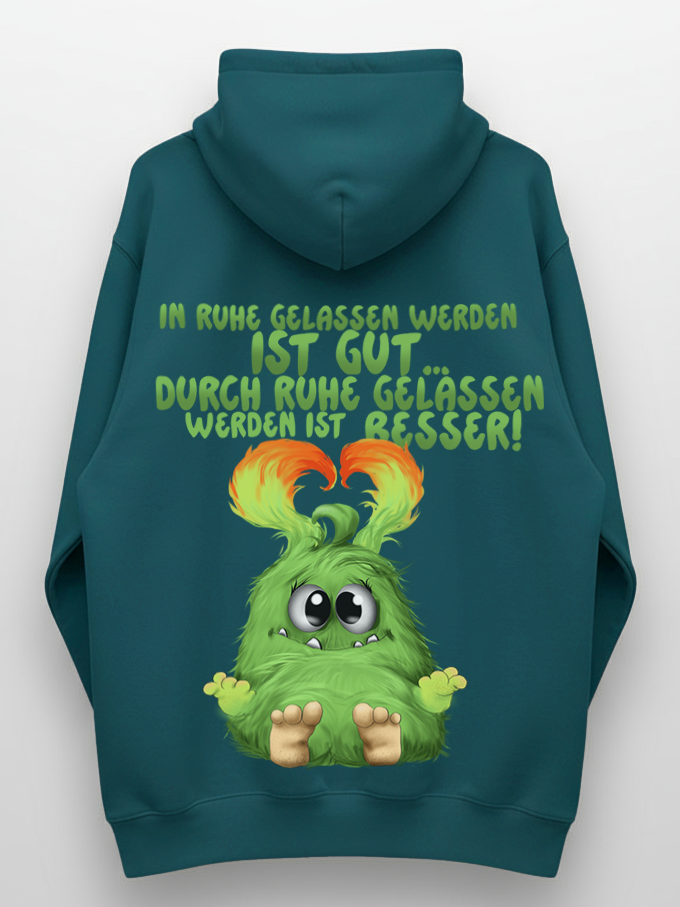 Monster Hoodie Emerald Grün Gr. XL | Wunschmotiv | FINAL SALE