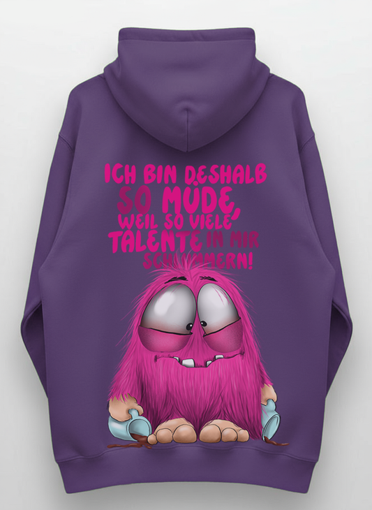 Unisex Hoodie XXL Druck Kruegerhausdesign Monster, Beere, Motivwahl