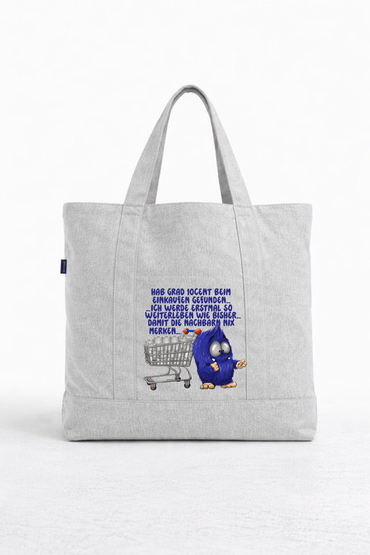 10 Cent gefunden Tote Bag – Lustige nachhaltige Canvas Tasche mit Spruch, limitiert nur für April