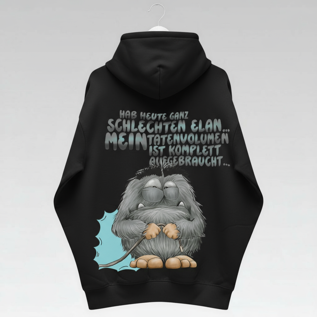 Unisex Hoodie XXL Druck Kruegerhausdesign Monster, Schwarz, Motivwahl