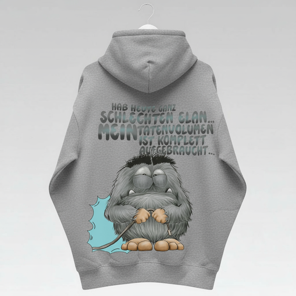 Unisex Hoodie Jacke – grau meliert | personalisierter Druck