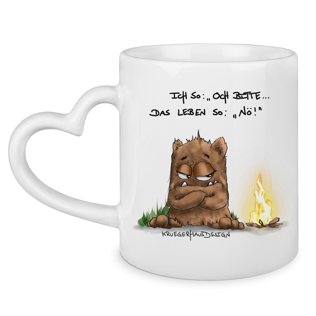 Tasse mit Herzhenkel Ichso