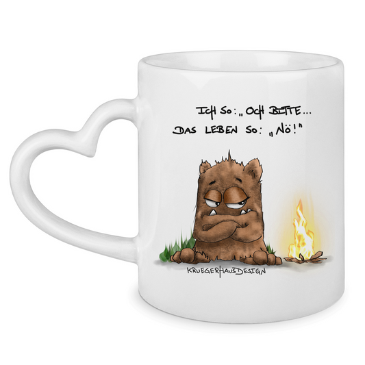 Tasse mit Herzhenkel Ichso