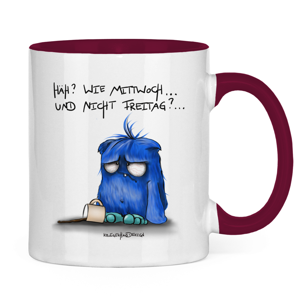 Tasse zweifarbig Häh? Wie Mittwoch... und nicht Freitag?...