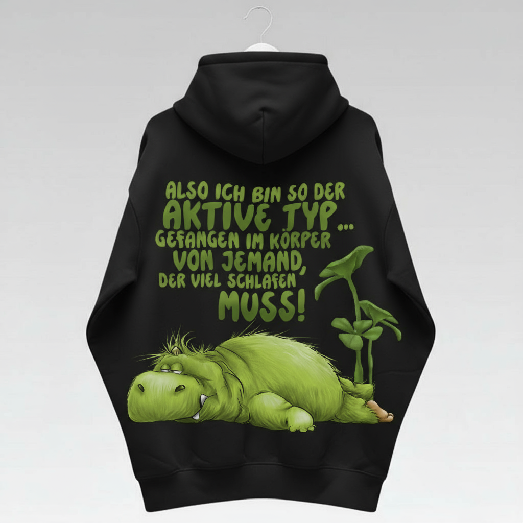 Unisex Hoodie XXL Druck Kruegerhausdesign Monster, Schwarz, Motivwahl