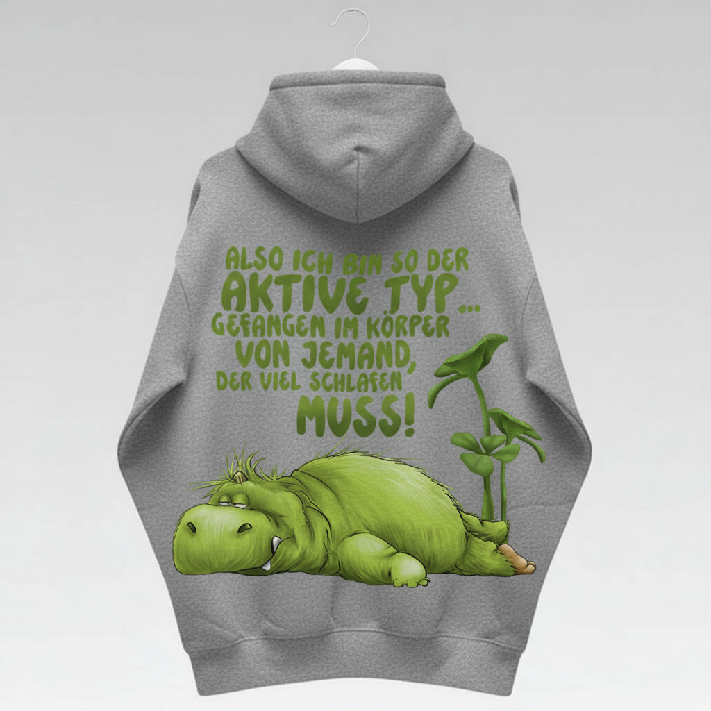 Unisex Hoodie Jacke – grau meliert | personalisierter Druck