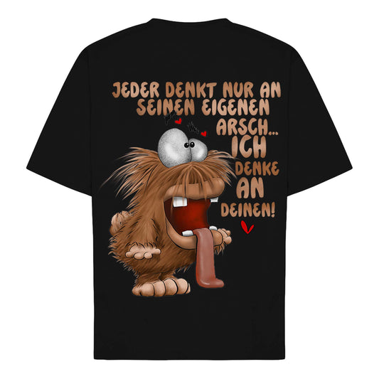Monster T-Shirt Schwarz – Gr. XXL | Ich denke an deinen Arsch...