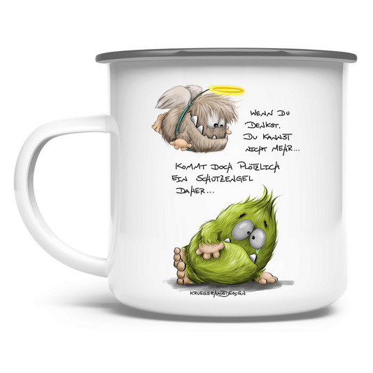 Emaille Tasse Schutzengel