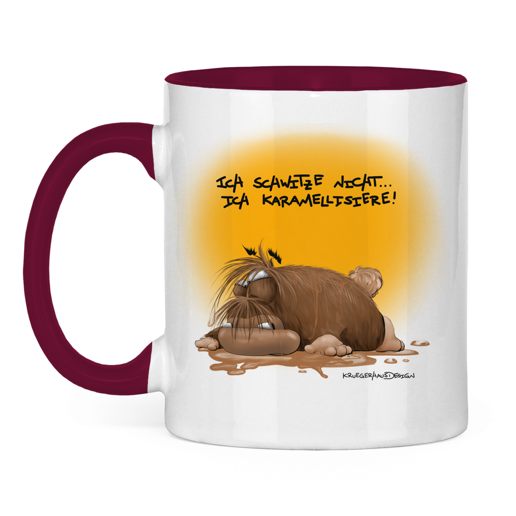 Tasse zweifarbig Ich schwitze nicht… ich karamellisiere!