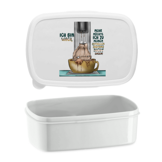 Lunchbox Ich bin wach! Mehr möchte ich zu meinem  aktuellen Zustand