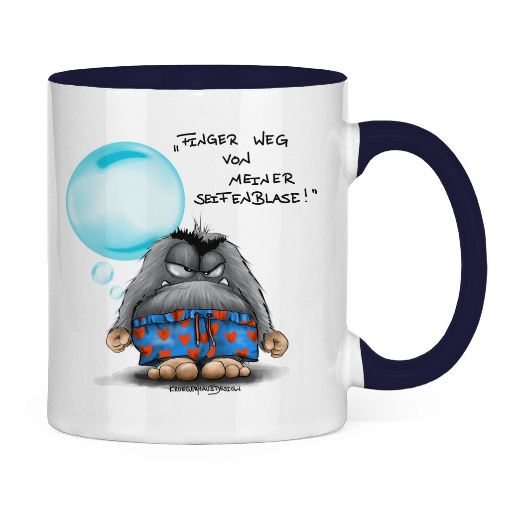 Tasse zweifarbig Finger weg von meiner Seifenblase!