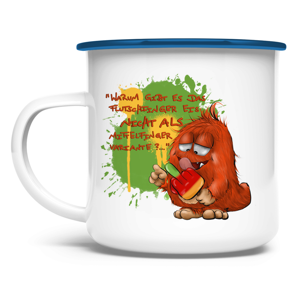 Emaille Tasse Warum gibt es das Flutschfinger Eis nicht als Mittelfinger ?