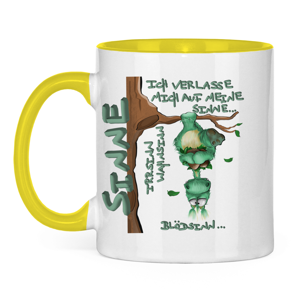 Tasse zweifarbig Sinne