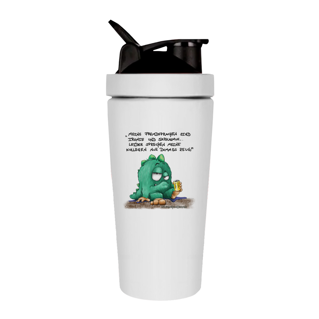 Fitness Shaker Meine Fremdsprachen sind Ironie und Sarkasmuss...