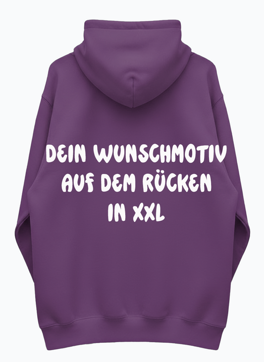 Monster Hoodie Beere Gr. L | Wunschmotiv frei wählbar | FINAL SALE