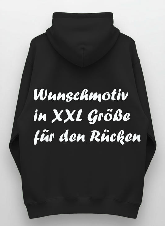 Monster Hoodie Schwarz Gr. XXL | Wunschmotiv | FINAL SALE