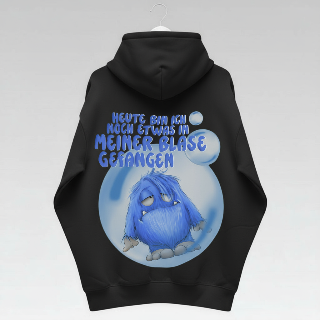 Unisex Hoodie XXL Druck Kruegerhausdesign Monster, Schwarz, Motivwahl