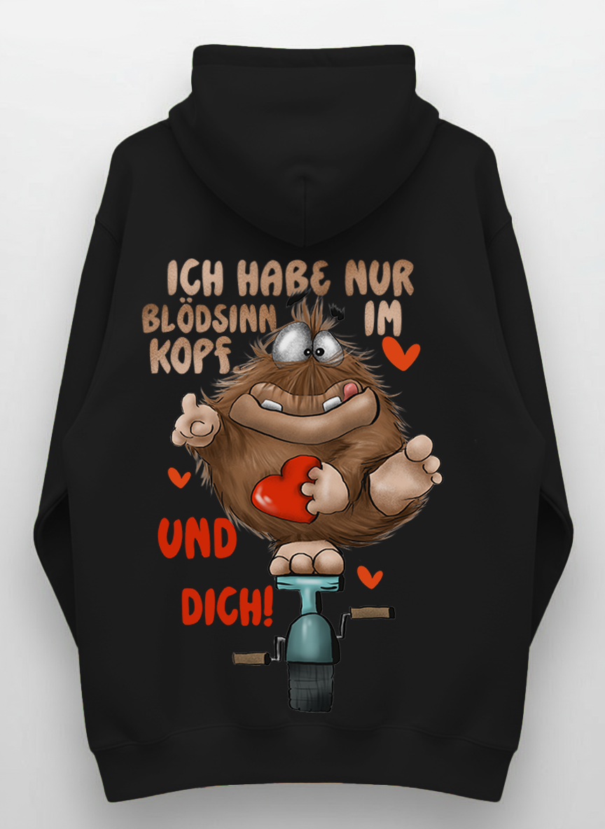 Monster Hoodie Schwarz Gr. XXL | Wunschmotiv | FINAL SALE