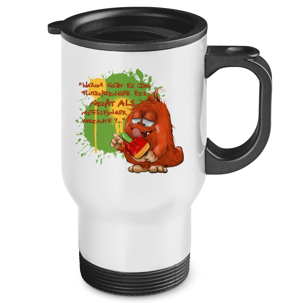 Edelstahl-Thermobecher Warum gibt es das Flutschfinger Eis nicht als Mittelfinger ?
