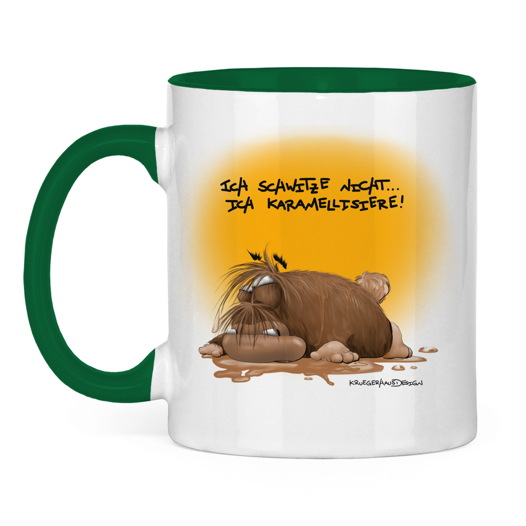 Tasse zweifarbig Ich schwitze nicht… ich karamellisiere!