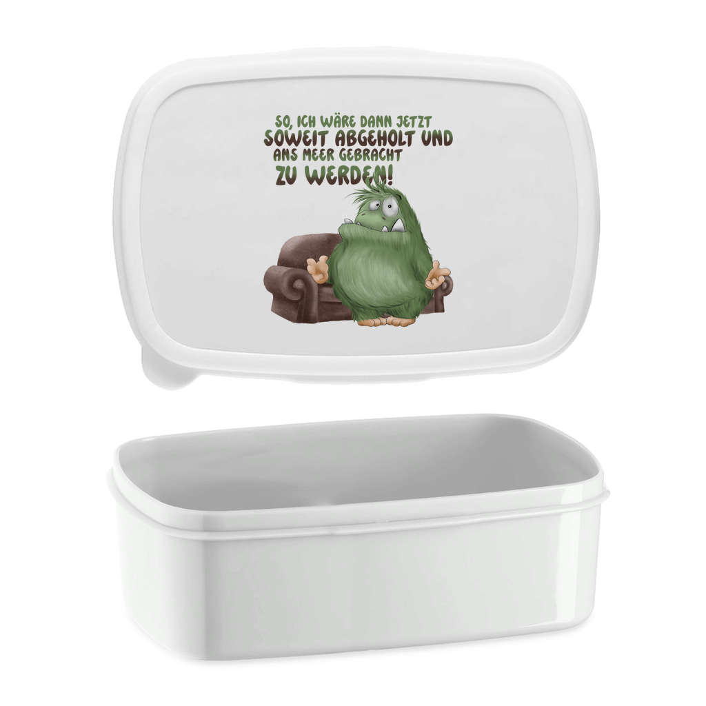 Lunchbox So, ich wäre dann jetzt soweit abgeholt und an Meer gebracht