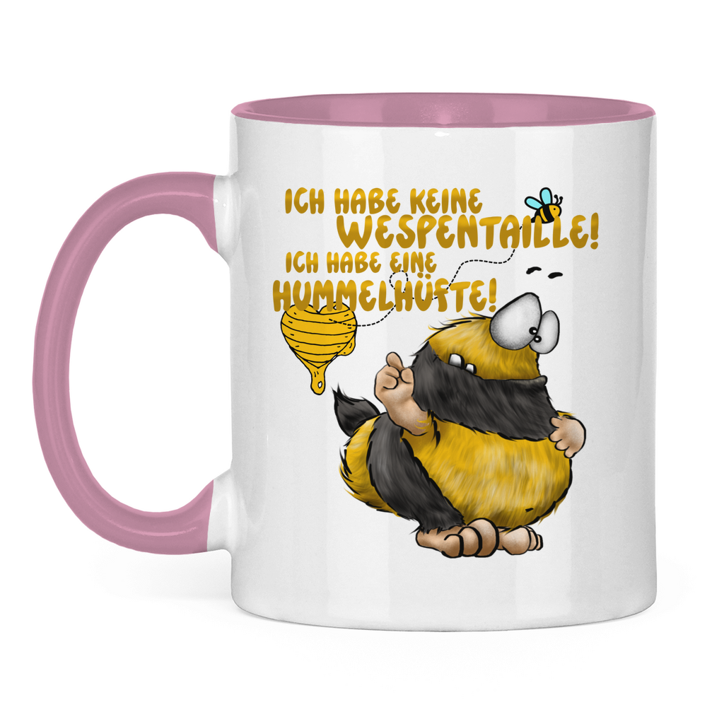 Tasse zweifarbig Ich habe keine Wespentaille! Ich habe eine Hummelhüfte!