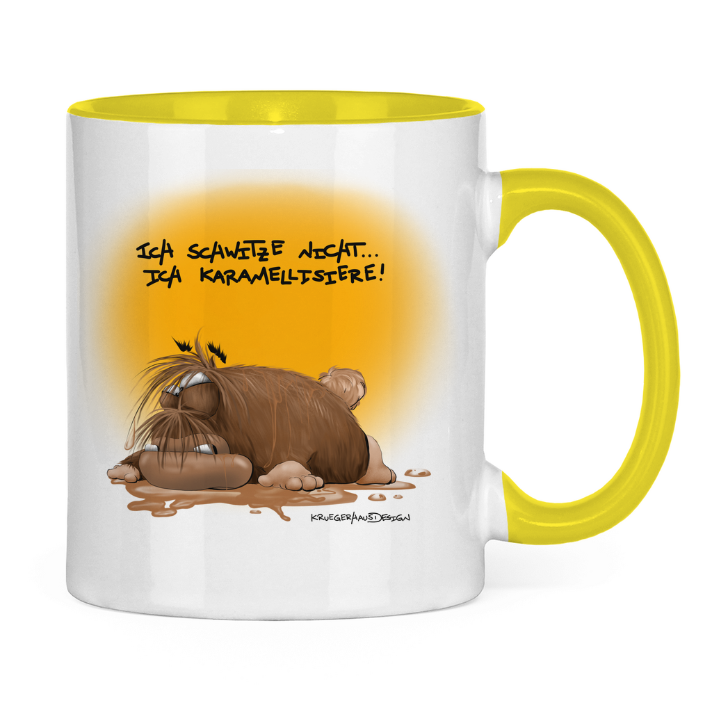 Tasse zweifarbig Ich schwitze nicht… ich karamellisiere!