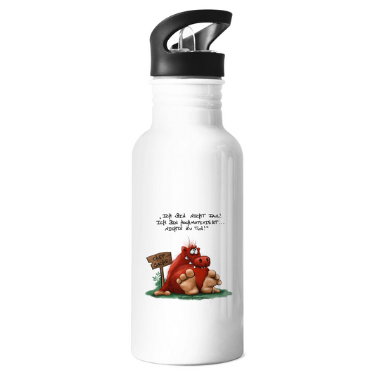 Edelstahl-Trinkflasche Ichbinnichtfaul