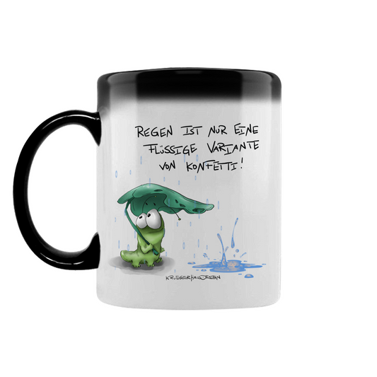 Zaubertasse Regen ist nur eine flüssige Variante von Konfetti!