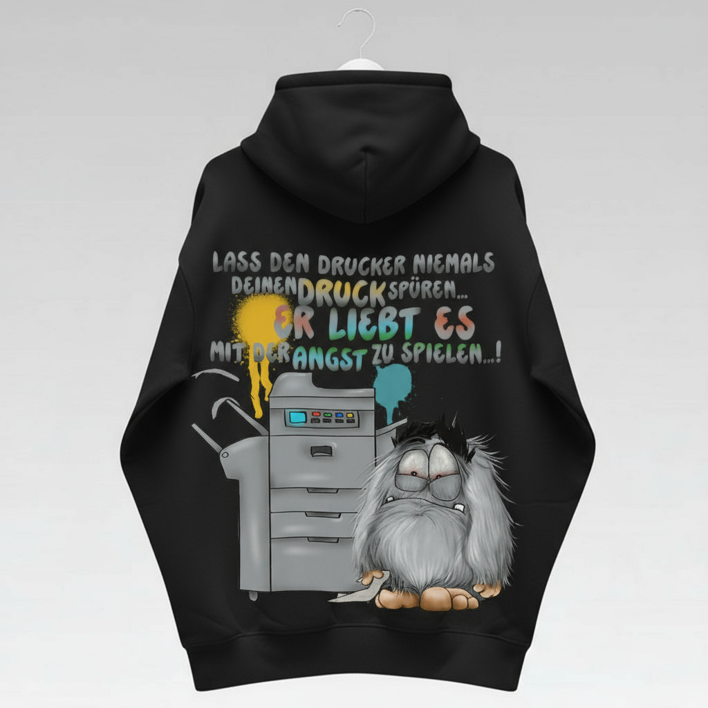 Unisex Hoodie Jacke – Schwarz | personalisierter Druck