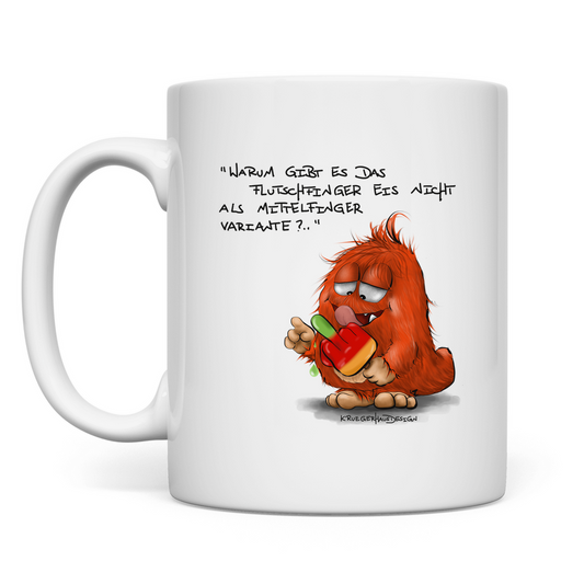 Tasse Warum gibt es das Flutschfinger Eis nicht als Mittelfinger..