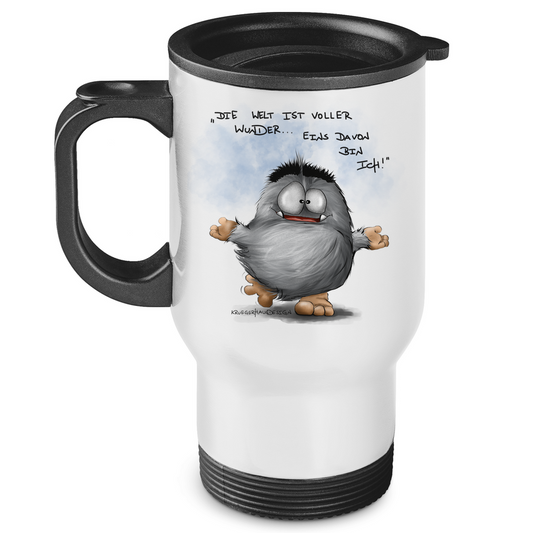Edelstahl-Thermobecher Die Welt ist voller Wunder... Eins davon bin ich!