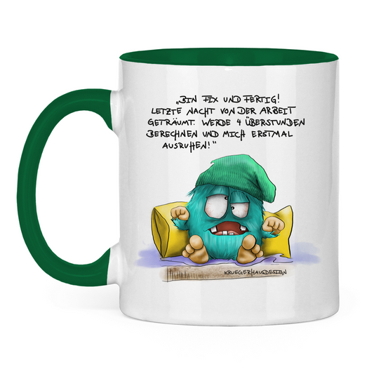 Tasse zweifarbig Bin fix und fertig. Habe letzte Nacht von der Arbeit …