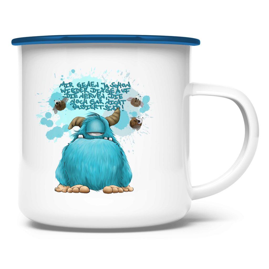 Emaille Tasse Mir gehen