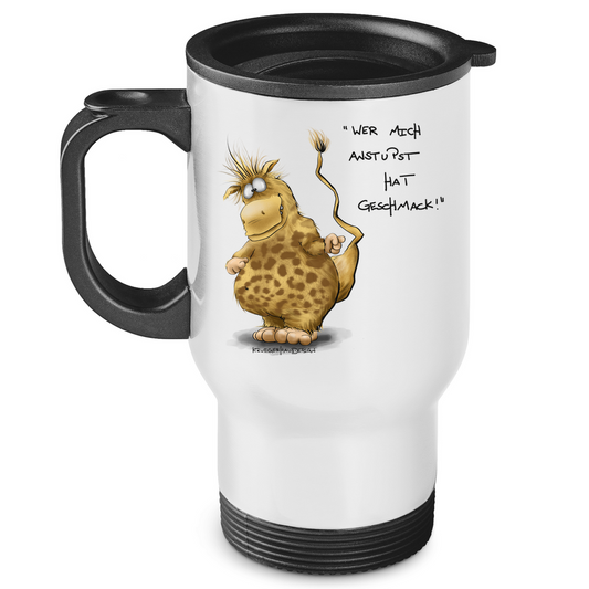 Edelstahl-Thermobecher Wer mich anstupst hat Geschmack!