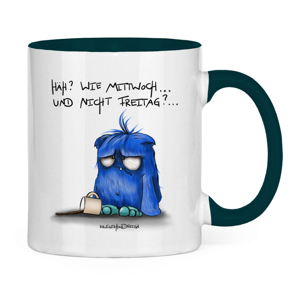 Tasse zweifarbig Häh? Wie Mittwoch... und nicht Freitag?...