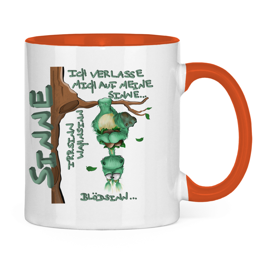Tasse zweifarbig Sinne