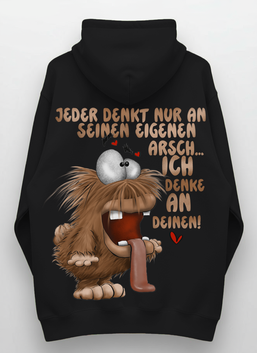 Monster Hoodie Schwarz Gr. XXL | Wunschmotiv | FINAL SALE