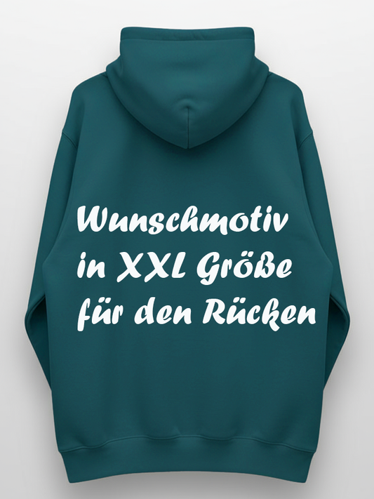 Unisex Hoodie XXL Druck Kruegerhausdesign Monster, Emerald Green, Motivwahl