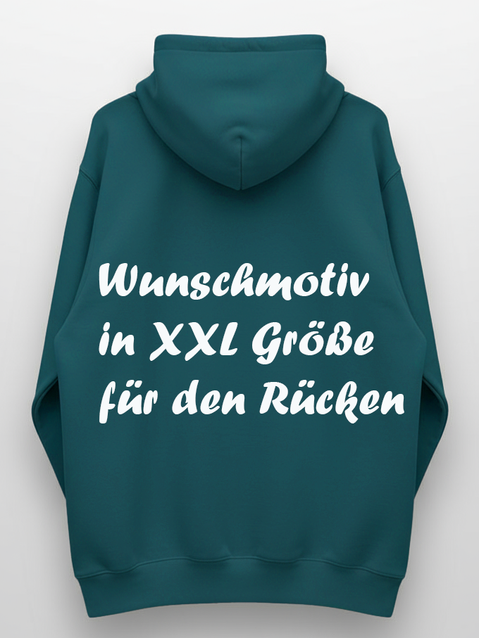 Monster Hoodie Emerald Grün Gr. XL | Wunschmotiv | FINAL SALE