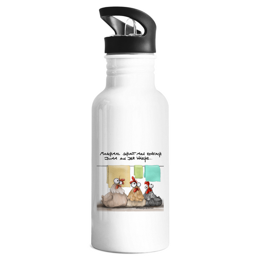 Edelstahl-Trinkflasche Manchmal schaut man einfach dumm aus der Wäsche...